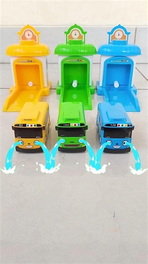 Tayo the Little Bus, Tayo Rogi And Lani, Tayo Bus Garage, Toys #toys #tayo #tayothelittlebus #bus