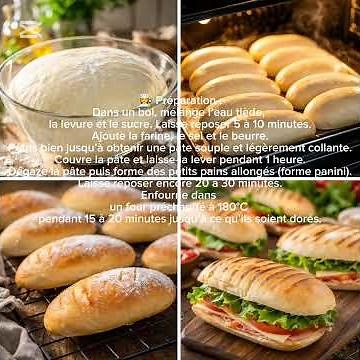 Pain Panini Maison Moelleux 🥪 | Facile et Délicieux