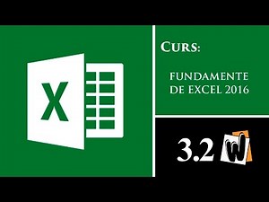 Curs Fundamente de Excel 2016, cap. 3.2 - Diferența dintre interval și tabel