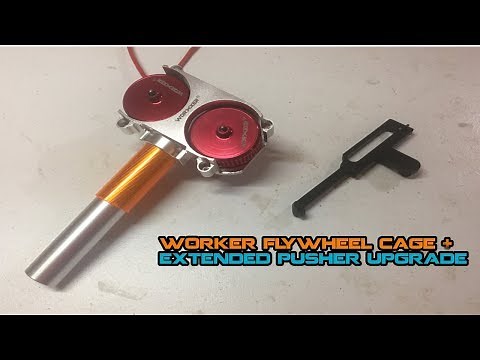 WORKER Stryfe Flywheel Kit + Extended Pusher Install+Chrony - Quincy Stryfe Upgrades #2 | Walcom S7