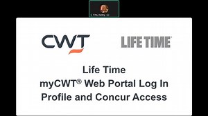 Life Time Training-myCWT Portal and Concur Access