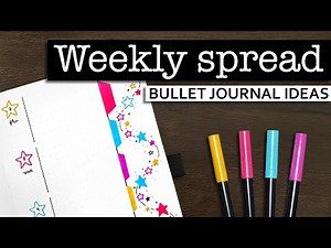 BULLET JOURNAL WEEKLY SPREAD 💜 Weekly spread ideas for your bullet journal | Bujo weekly setup