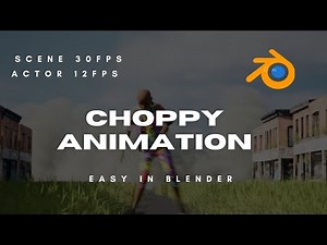 how to make choppy animation in blender| edit alembic files | Multiple frame rate in single 3d scene
