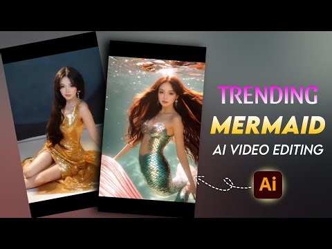Trending Mermaid Reels Editing | How to Make Ai Mermaid Filter Video | mermaid ai trend tutorial