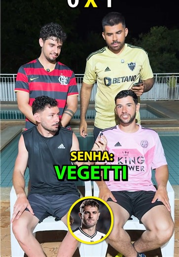 Desafio das Senhas em Futebol com Amizade