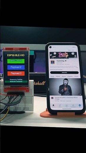 ESP32 BLE HID TOUCH - A bluetooth rubber ducky #shorts