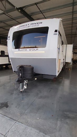 2026 Alpha Wolf 26RL rear living room travel trailer by @cherokeerv and Sold at @couchsrvnation #camping #caravan #rv #camper #rvlife #rvlifestyle #glamping #travel #rvliving #karavan #cherokee #alphawolf #traveltrailer #forestriver #forestriverrv | All About RVs