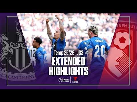 Newcastle vs. Bournemouth | Highlights Premier League | Jornada 33 | Telemundo Deportes