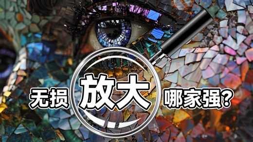 终于找到真·无损放大工具！力荐！ Gigapixel｜Stable Diffusion｜Upscayl｜ps神经滤镜｜bigjpg