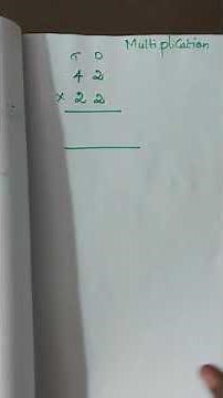 2 digit Multiplication sum tamil