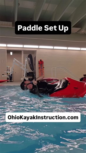 Ohio Kayak Instruction on Instagram: "You will not roll if you have a shitty set up. Does not matter what roll you are doing the paddle blade needs to start at the surface of the water. #Kayakroll #learntoroll #kayakrollpractice #eskimoroll #KayakTechnique #kayakrolling #KayakTraining #WhitewaterSkills #WhitewaterRoll #paddleroll"