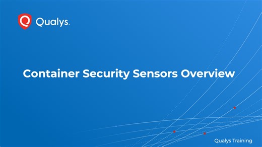 Container Security Sensors Overview