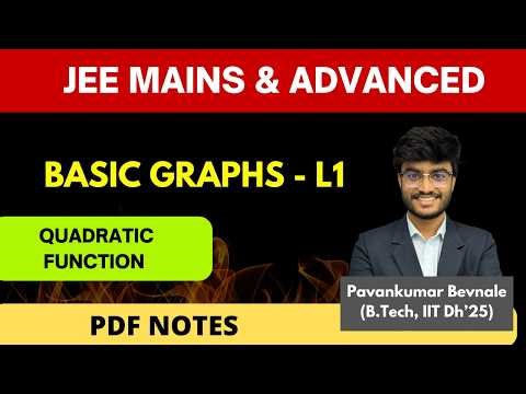 Basic Graphs – L1 | Quadratic Function: Graph, Domain & Range | JEE Main & Advanced