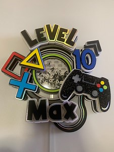 Gamer Cake Topper, Gamer Birthday Party - Etsy