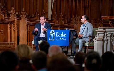Coach K Describes Faith and Family as Foundational for His Leadership | Duke University Chapel