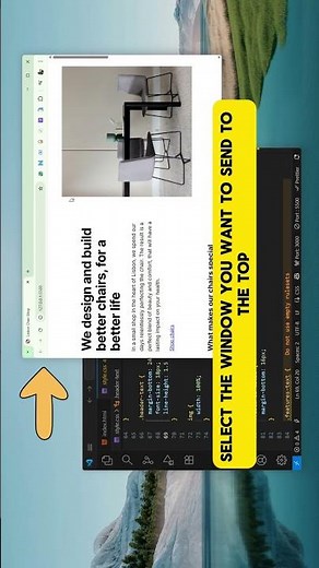 how to divide my desktop horizontally in Win 11