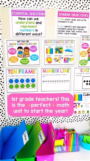 Kelsey | First Grade | Guided Math | Teaching Number Sense in 1st grade has never been easier! (Or more fun! 👏🏻💗) This is the perfect developmentally appropriate and engaging... | Instagram