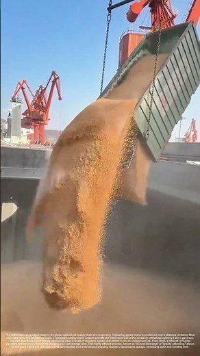 Unloading the Harvest: How Port Cranes Transfer Grain from Ship to Silo