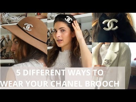 CHANEL BROOCH HOW TO STYLE IT IN 5 UNUSUAL AND NEW WAYS TO WEAR YOUR CHANEL BROOCH I FASHION HACK
