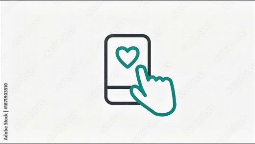 Animated Icon Like Comment. suitable for Feedback symbol. Outline element on white background. 4K video