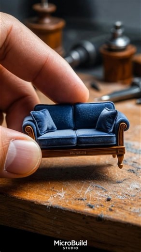 Luxury Mini Velvet Sofa Set 🛋️ | Tiny Furniture That Looks Real