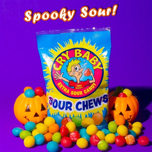 Sour and Spooky! Have you tried Cry Baby Sour Chews yet!? | Cry Baby