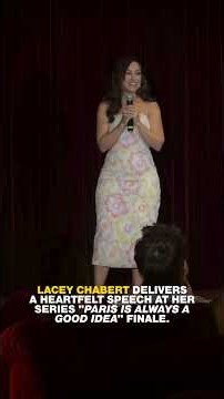 Lacey Chabert gives a touching speech at the season finale of her Hallmark+ series