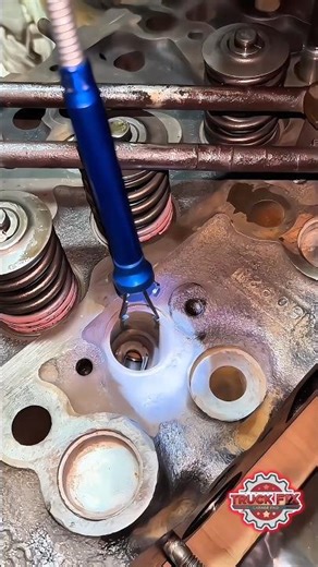 Mechanic’s Secret Tool 😎 | Valve Keeper Stick with Light & Magnet #engine #mechanic #tools #shorts