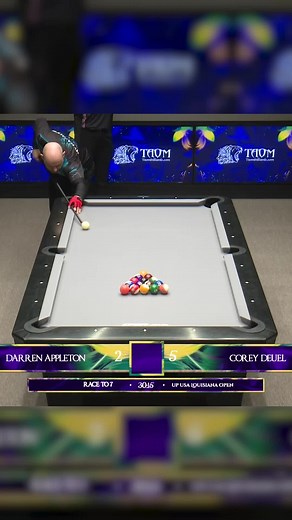 Darren Appleton makes it look easy 🔥 #8ballpool #pool #ultimatepoolusa #billiards