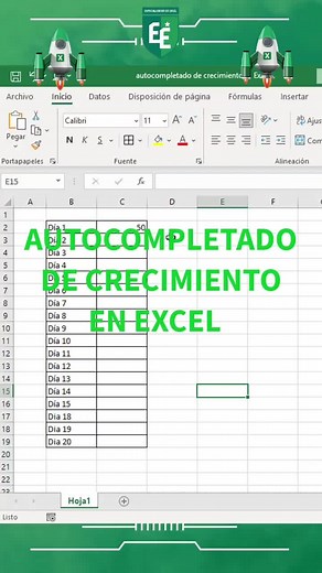 Autocompletado de crecimiento en EXCEL #especializacionenexcel #excelintermediario #excelbasico #plantillaexcel #interfazexcel #atajosexcel #cursoexcel #microsoftexcel #excelpractico #cursoexcelgratuito #cursoexcelgratuito #excelpro #formulasexcel #abrirexcel #tipsexcel #exceltips #officeexcel