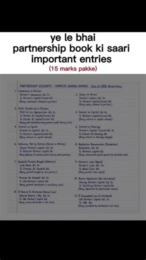 partnership book important questions #cbse #class12th #motivation #education