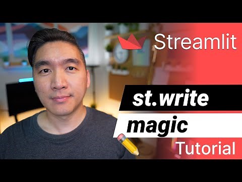 How to use st.write and magic commands
