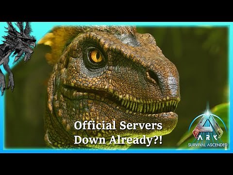 ARK SURVIVAL ASCENDED - OFFICIAL SERVERS DOWN AND PLAYERS ALREADY EXPLOITING?!
