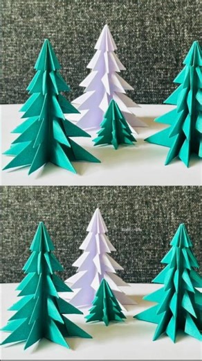 3D Paper Christmas Tree | How To Make A 3D Paper Christmas Tree DIY Tutorial | Christmas Day Craft
