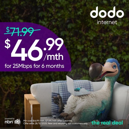 1K views | Save $25/mth For 6 Whole Months On Real Reliable nbn 25Mbps. | Dodo | Facebook