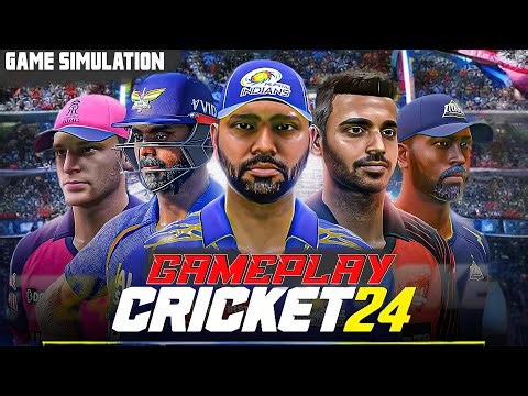 IPL LIVE Now | Cricket 24 Gameplay – Explosive Hitting & Last-Ball Thriller!