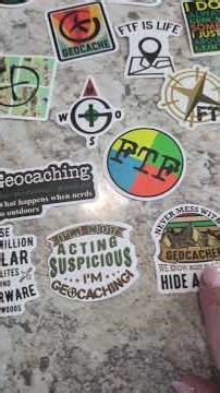 My review of the 50 Pcs Geocacher Geocache Waterproof Vinyl Decals