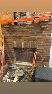 This was a super fun, yet very tedious restoration project and the most recent! A very cool one to be a part of. Big shout out to Travin for pulling us on to the project! The brick we used were salvaged from a field and were from a demolished nearby farm house built sometime in the 1800’s. The wood mantle piece is a hand sawn beam from a barn also built in the 1800’s and is weathered red oak. The home we built it in is also a home built in the 1800’s and a very cool country home in West Jefferso