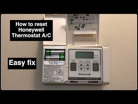 HOW TO RESET HONEYWELL THERMOSTAT A/C