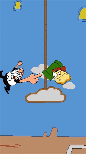One Touch = Another Pepperman Appears! #pizzatower #peppino #perman #shorts