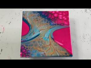 How to Create a Unique Fluid Art Piece 😃 - Fluid Art Tutorial
