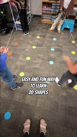 Learning about 2D shapes their attributes but make it FUN 🤩 #shapes #math #earlyeducation