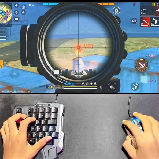 keyboard mouse free fire mobile ⌨️🖱📲#viral #gaming #trending #sound #shortsfeed #free #shorts#eid