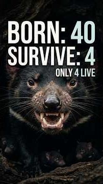 Tasmanian Devil: The Animal That Gives Birth to More Babies Than It Can Keep