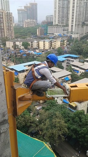 🏗️construction line and working tower crane operator support Jack cover hard work process 🧑‍🔧 #viral