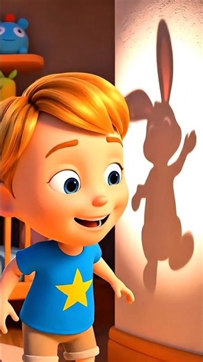 Funny Shadow Puppets! 🔦🐰 #ShadowPlay #KidsFun