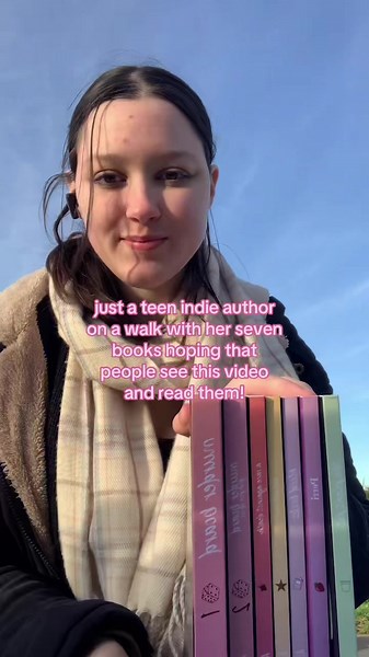 me and my books #teenauthor #fypage #booktok #walk #writing