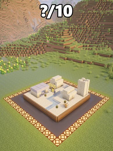 Explore a Minecraft Mini Desert Village Build