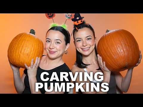 Our Annual Pumpkin Carving Challenge! - Merrell Twins