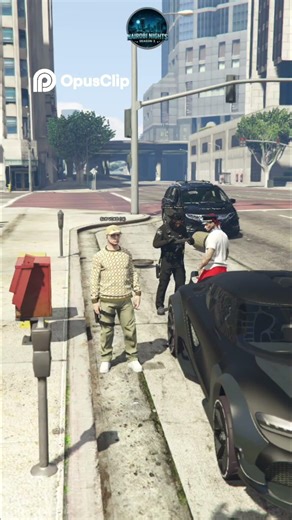 Three Characters and a Police Officer San Andreas Ave Drama